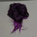 CAISHA 28" Extra Long Voluminous Wavy Ponytail Hairpiece Heat-resistant Synthetic Fibres With Butterfly Clip Purple Mix H723