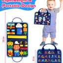 Gojmzo Busy Board Montessori Toys for Toddler Boy Birthday Gifts, Busy Book Sensory Toys for Toddlers, Learning Educational Toddler Travel Activities