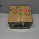 Teivio 16-piece Plastic Wheat Straw Square Dinnerware Set for 4, Unbreakable Dinner Plates, Salad Plates, Snack Bowls, Tumblers 13.5 oz, Dishwasher Safe, Kitchen Outdoor Camping,Black