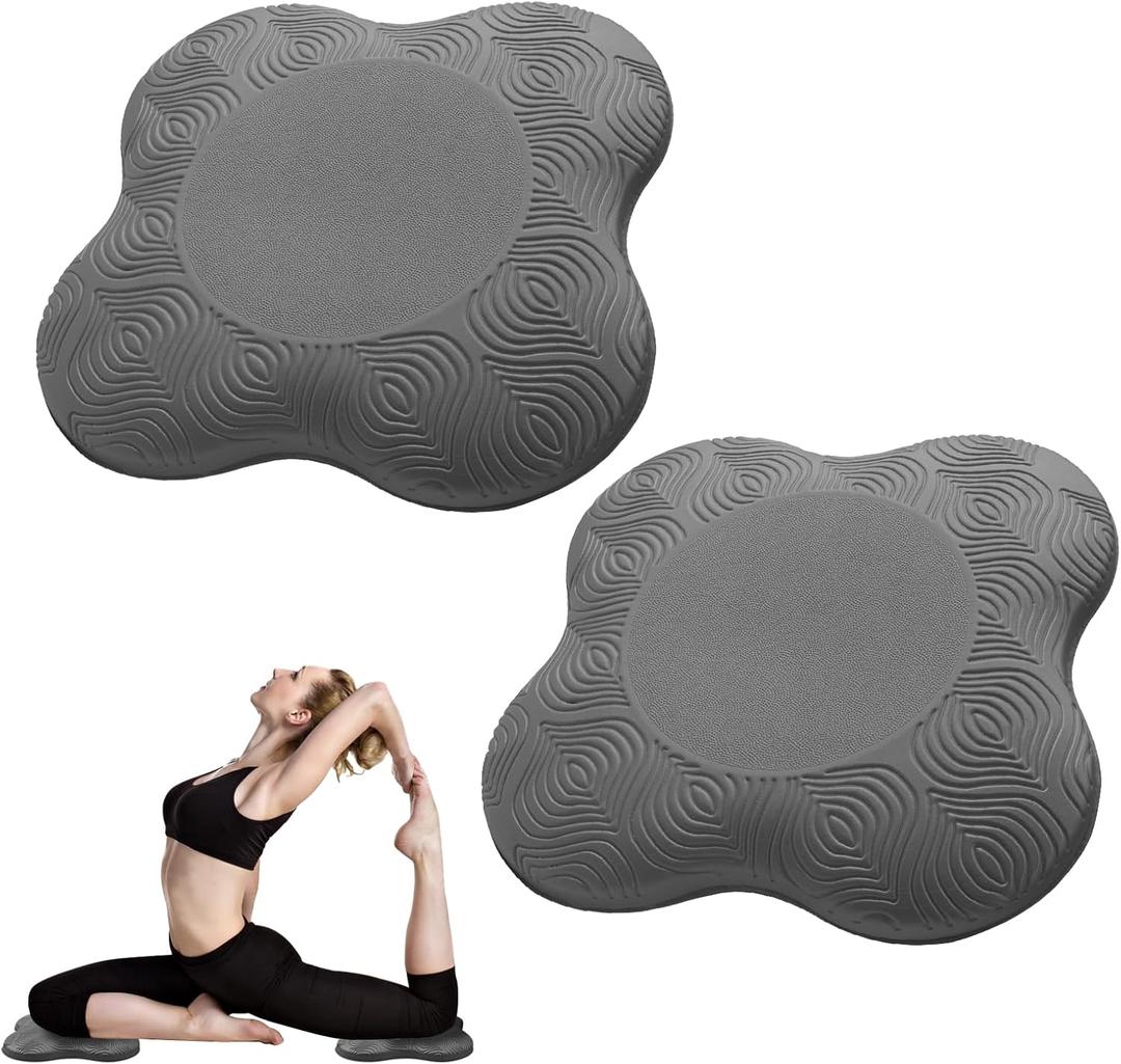 2 packs Yoga Knee Pad Mats Extra Thick for Knees Elbows Wrist Hands Head Foam Pilates Kneeling pad Yoga Knee Cushion Thick Exercise Pads for Knees Elbows Wrist Hands Head Foam Pilates Kneeling padSupport Foam Pads for Women and Men (grey)