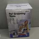 FOTING Dog Grooming Vacuum & Dryer Kit, 2.1L Double Dust Cup 10000pa Dogs Vacuums for Shedding Grooming, 6 in 1 Grooming Tools Cleaning, Low Noise Pet Grooming Vacuum for Dogs, Black