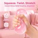 2PCS Coconut Oil Stress Ball, 2026 New Squishy Coconut Squeeze Stress Shapeable Ball, Soft Novelty Toy,Slow Rising Squeeze Balls, Portable Desk Squishies for Relaxation and Stress Relief
