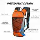 Nepest Hydration Backpack with 2L Water Bladder for Cycling, Water Backpack for Hiking Running, Lightweight Hydration Pack , Grey