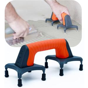 EasyLean Trowel Support Tool, Proudly Made-in-the-USA, Handy Hand Tool for Flooring, Drywall, Cement, and Adhesive Application, Support Tool for Floor Installers with Anti-Slip Spare Feet.