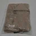 HOMEIDEAS Taupe Sheer Curtains 52 X 63 Inches Length 2 Panels Beige Embroidered Leaf Pattern Pocket Faux Linen Floral Semi Sheer Voile Window Curtains/Drapes for Bedroom Living Room
