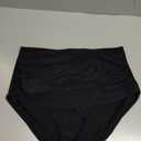 GRAPENT Women's High Waisted Swim Bottom Ruched Bikini Tankini Swimsuit Briefs (X-Large)