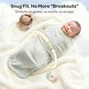 Momcozy Swaddles for Newborns, Quiet Fastener Swaddle Suitable for Infant 0-3 Months, New-Parent-Friendly Sleep Sack, Reduce Startle Reflex, Newborn Boys Girls Registry Essentials, 2-Pack, Serenity