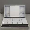 2 Pack Pull Out Cabinet Organizer 21" Deep Expandable Slide Out Drawer Organizers,No Drill Pull Out Drawers Adhesive with Nano Compatible Framed Cabinets Shelves For Kitchen Pantry Adjustable Width (White)