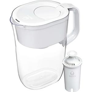 Brita Tahoe Water Filter Pitcher, BPA-Free Water Pitcher, Replaces 1,800 Plastic Water Bottles a Year, Lasts Two Months or 40 Gallons, Includes 1 Filter, Kitchen Accessories, Large - 10-Cup Capacity