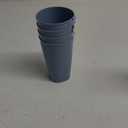 Sterilite Set of Four 20 Oz Tumblers, Reusable Plastic Cups For Drinking Water or Juice, Freezer and Dishwasher Safe, Blue, 8-Pack