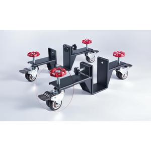 Two heavy-duty door installation tools. A professional series door installation hardware tool kit. A transport cart for pre-hung doors, fireproof doors and drywall with a thickness range of 0 to 3.2.