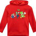 Super Mario Hoodie | Mario And Luigi Boys Sweatshirts | Yoshi Boys Hoodie | Sizes (12)