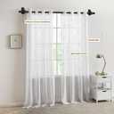 Curtain Rods No Drilling for Windows 2 Pack 32 to 58 Inch, Black