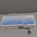 AULA S99 Gaming Keyboard, Wireless Computer Keyboards, Tri-Mode Bluetooth Creamy Custom Keyboard with Number Pad, RGB Backlit Media Knob Cute Programmable Keyboard for PC Gamer - Gradient Blue