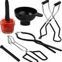 Canning Supplies Starter Kit Canner Tools for Water Bath and Pressure Canning Utensil Set includes Jar Lifter, Tongs, Funnel, Wrench, Lid Lifter for Beginners