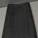 Buganda Front Door Mat Indoor Outdoor Entrance, Non-Slip Natural Rubber Doormats, Easy Clean, Low Profile, Dirt Trapper Entryway Floor Mats for Outside, Garages and Patios, 29.5x17, Black