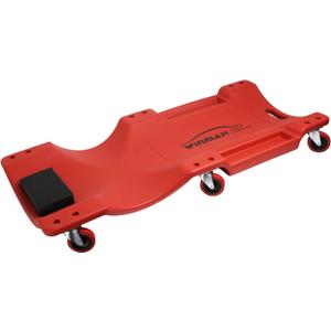 WINTOOLS Low Profile Red 40 Inch Creeper Garage Plastic Rolling Car Repair Mechanic Cart