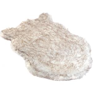 IHAPPYDOG Replacement Dog Bed Cover, Machine Washable (White w/Brown Tips, Medium 40x25)