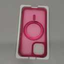 Designed for iPhone 15 Case with 360 Rotatable Magnetic Ring Stand [Compatible Mag-Safe] [Military Grade Protection] Translucent Matte Phone Cases for Women Men 6.1'', Rose Red