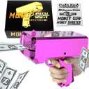 Money Gun Shooter  RUVINCE Money Gun for Movies That Look Real, Prop Gun Make it Rain, Handheld Cash Gun for Game Movies Party (Pink)