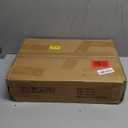 Rustic 3-Tier Console Table with Open Shelves Narrow Entryway Table with Curved Metal Frame Slim Sofa Table for Hallway Living Room or Foyer (Rustic Brown)