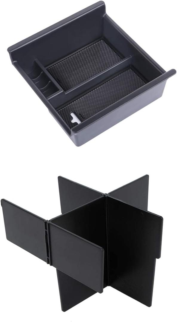 JDMCAR Compatible with Center Cosnole Tray and Divider Toyota 4Runner 2010-2021 2022 2023