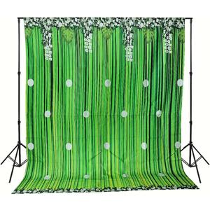 8x10ft. Traditional Indian Pooja Green Floral Fancy Fabric Backdrop for Wedding,Reception,Engagement,Housewarming, Diwali,Ganapati,Baby Shower,Bridal Shower,haldi Ceremonies Party Decorations