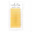 2 x Colored Lash Extensions Easy Fanning Mixed Tray 10-17mm (Yellow Gold)