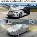 Car Cover Waterproof All Weather (Fit Sedan Length 196" to 208")