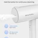 BEAUTURAL Steamer for Clothes, Portable Garment Wrinkle Remover, Fast 30s Heat-up, Foldable and Handheld, 120V Only (Not for 220V Europe) (White)