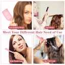 Curl Defining Brush, Vented Curly Hair Brush for Effortlessly Detangling Shaping and Defining Women's Men's Curls on All Wet or Dry Hair Types, Reduces Frizz (Pink)