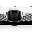 G-PLUS Front Bumper Upper Grille Compatible with Hon.da Civic Sedan 2009 2010 2011 Chrome Grill Replace for HO1200198 71121SNAA50