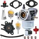 15003-7081 Carburetor Fit for Kawasaki FH580V FS541V FR600V FS600V Engine，Fit for John Deere X300 X300R Replace for 15004-0818 15004-0822 15004-7053 15004-7060 Carb With Fuel Pump