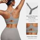 BRXL Sports Bras for Women Y Back Padded Sports Bras Adjustable Straps Low Impact Sports Bra with Sewn in Pads (Gray, S)