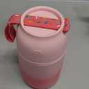 Thermo for Hot Food for Adults Kids | Wide Mouth, 26 oz Insulated Food Jar with Spoon, Leakproof Soup Thermo for School Office Travel, Thermal Steel Lunch Container Easy to Carry (Pink) (Strawberry Milkshake)