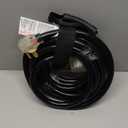 25FT 40 Amp 8 Gauge 3 Prong Welder Extension Cord, NEMA 6-50P to NEMA 6-50R, Heavy Duty 250V Welding Extension Cable with LED Indicatorfor Lincoln, Plasma, Miller, STW, ETL Listed