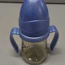 GROSMIMI Spill Proof no Spill Magic Sippy Cup with Straw with Handle for Baby and Toddlers, Customizable, PPSU, BPA Free 6 oz (Sky blue)