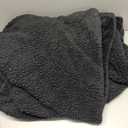 Berkshire Blanket Classic Extra-Fluffy Plush Throw Blanket, Soft Fuzzy Fluffy Long Hair Throw Blanket for Couch Sofa Bed, Shadow Grey, 50x60 Inches