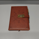 Kesote Diary with Lock, Refillable Journal with Lock Diary Organizer with Pen, Vintage Faux Leather A5 College Ruled Lined Pages Locking Journal Notebook (Brown)