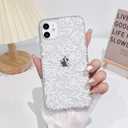 NITITOP Compatible with iPhone 11 Case Clear Cute Line Flower Floral Rose Pattern for Women Girls Full Camera Lens Clear Slim Shockproof Protective Phone Cover - White