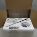 Fanbulous 42 Inch Ceiling Fans with Lights and Remote,Outdoor Indoor Modern Flush Mount Ceiling Fan with 3CCT 6-Speed Quiet DC Motor,Black Small Low Profile Ceiling Fan for Bedroom Living Room Office