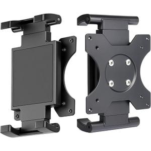 Universal VESA Mount Adapter for Tablets  Spring Clamp Holder for iPad and Portable Monitors up to 15.6  Fits VESA 75x75 & 100x100  Compatible with Surface, Galaxy Tab, and 2-in-1 Laptops