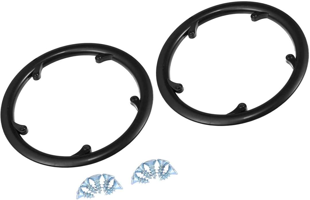 2pcs 48 Teeth 9.5cm 5 Holes Bicycle Bike Crankset Chain Wheel Cover Protection Chain Wheel Protective Black Replace Parts