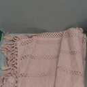 yuboo Pink Table Runner 48 Inches Long, Boho Dusty Rose Table Runner for Shabby Decor Farmhouse Dresser Runners for Bedroom, Nightstand, Coffee Table, Breakfast Table Decor