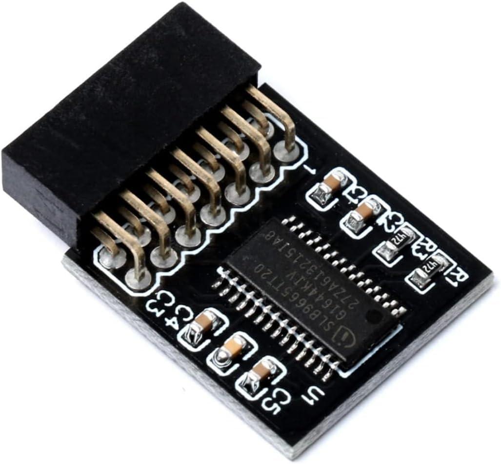 TPM 2.0 Module TPM LPC 14Pin Module for MSI Motherboard Compatible with TPM2.0(MS-4136 4462)