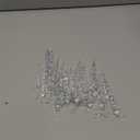 48 Pieces Icicle Ornaments Clear Twisted Icicle Christmas Tree Decorations Acrylic White Artificial Winter Hanging Decor for Christmas Tree Home Festival Decorations, 4 Sizes