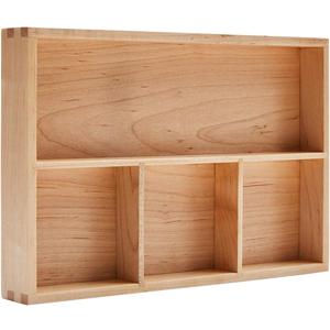 pandapark Wood Organizer Tray,Black Walnut,Desk & Drawer Storage Box (Maple Master)