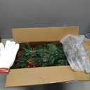 2 Pack 24 Inch Pre-Lit Christmas Trees Outdoor, Artificial 70 LED Lights, Red Berries, Pine Cones, Battery Operated, Entrances Decor