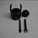 MR.SIGA Toilet Plunger with Holder, Heavy Duty Toilet Plunger and Holder Combo for Bathroom Cleaning, Black