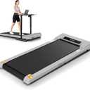 Under Desk Walking Pad for Home Office - 2.5 HP Portable Treadmill With 300 lb Capacity, Compact Jogging Running Machine, Remote Control and LED Display